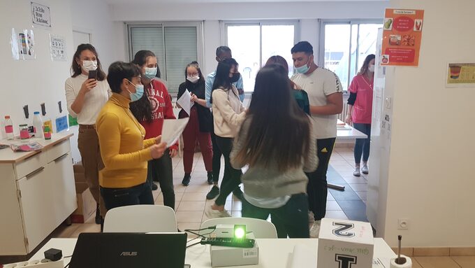 ATMFC, BTS ESF et professeurs lors de la journée d'animation